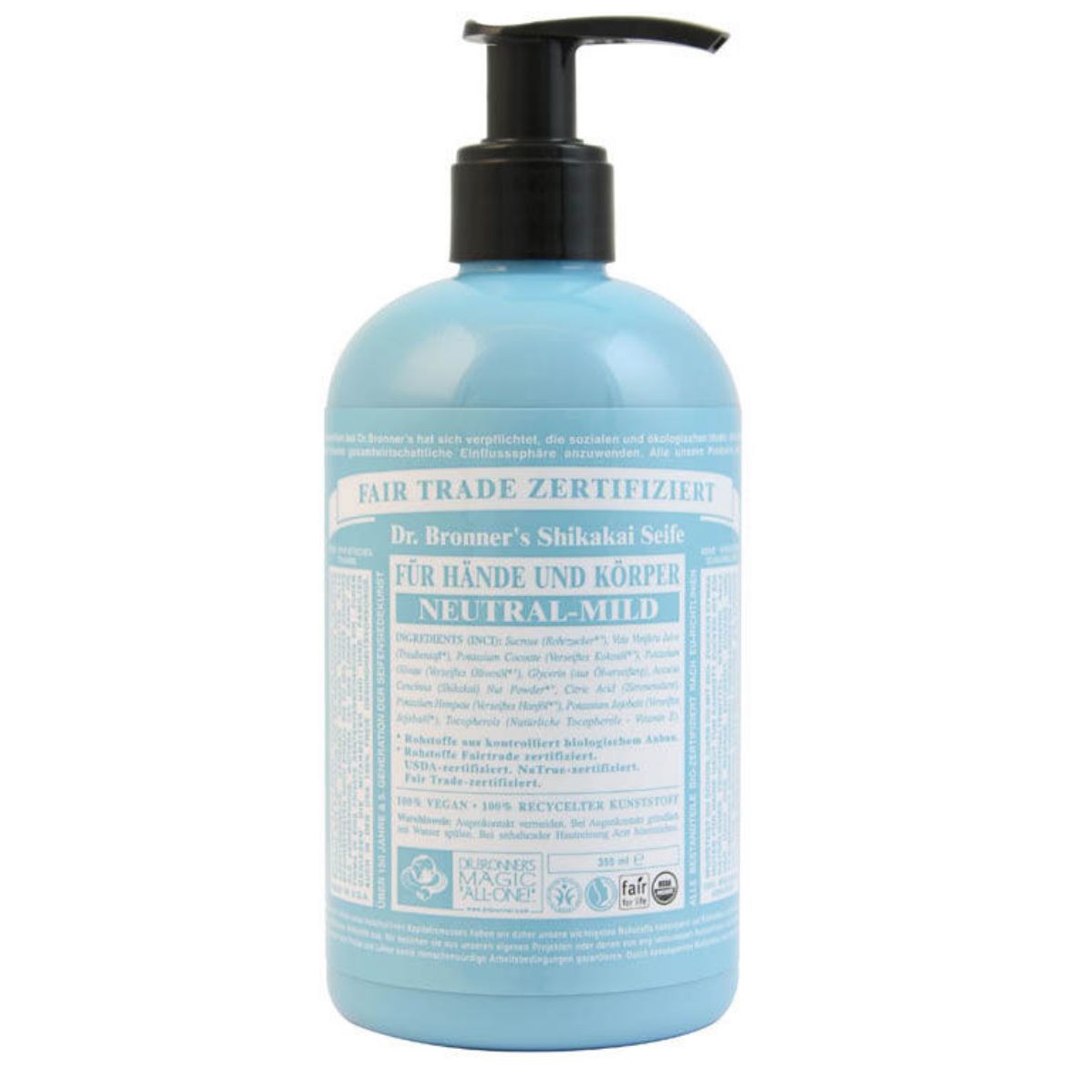 Image of Dr. Bronner's Magic Soaps Shikakai Soap Neutral (355ml)