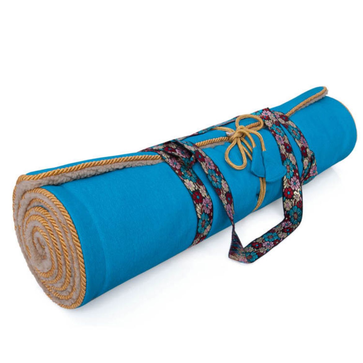 Image of Holistic Silk Yoga/Pilates Matte Aqua