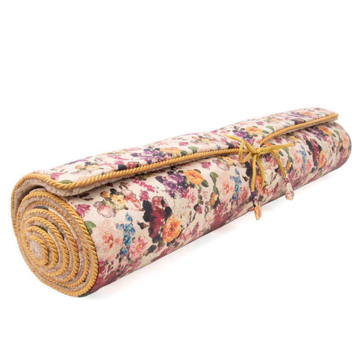 Image of Holistic Silk Yoga/Pilates Matte Floral