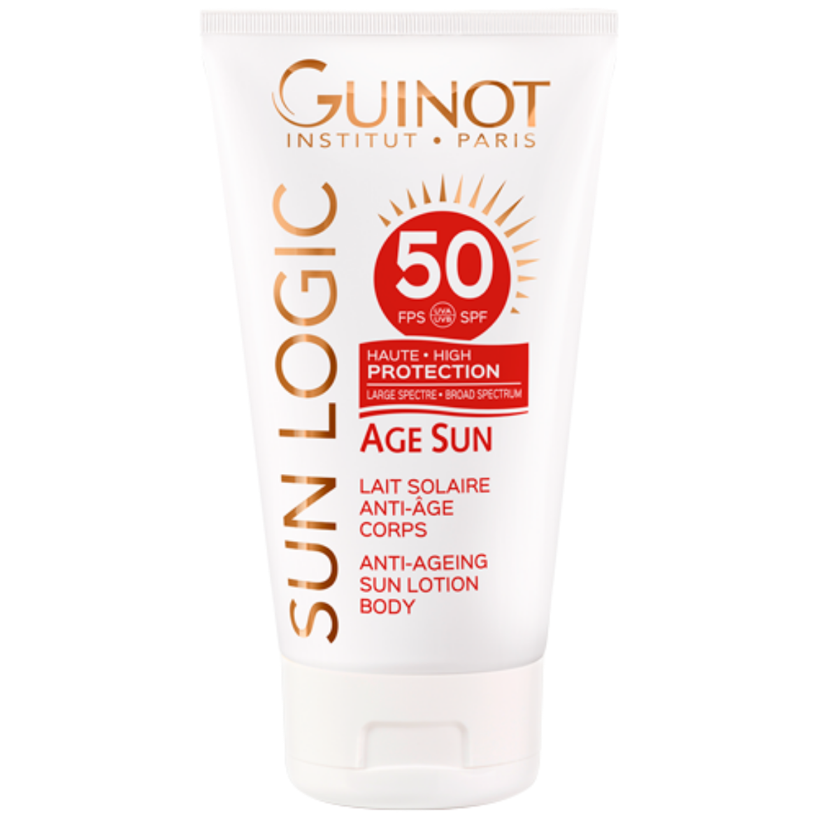 Image of Guinot Age Sun Lait Solaire Anti Age Corps SPF 50 (150ml)