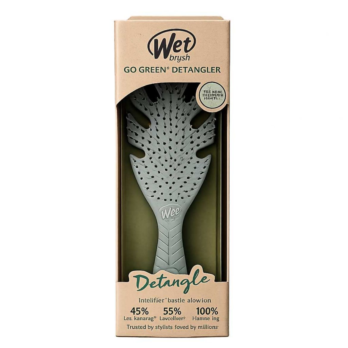 Image of Wet Brush Go Green Biodegradable Detangler Brush Green