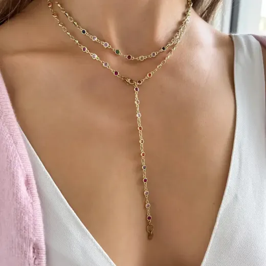 Image de Victoire Collection Collier avec pierres multicolores