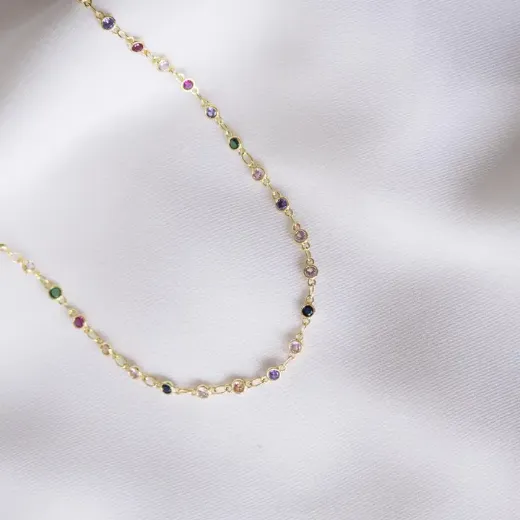 Image de Victoire Collection Collier avec pierres multicolores