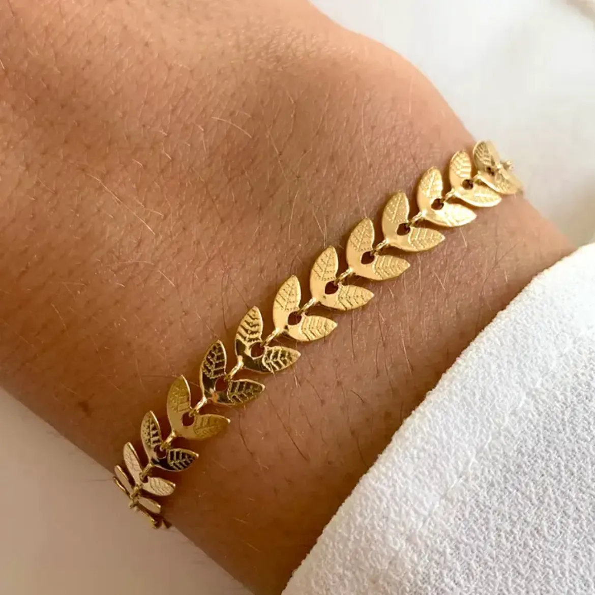 Immagine di Bracciale da donna Victoire Collection con eleganti foglie d’alloro