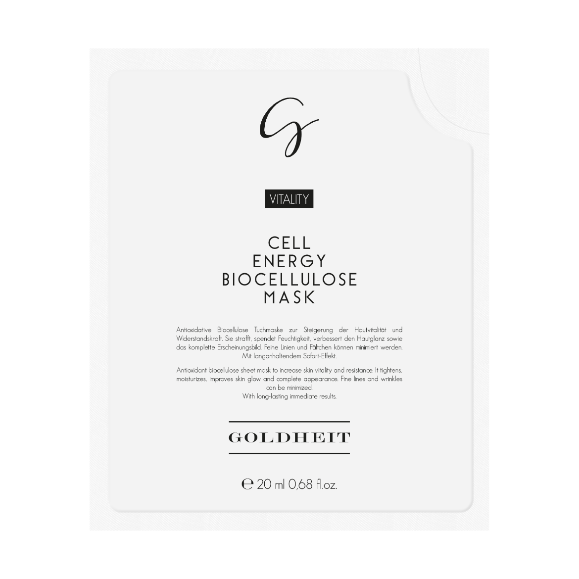 Immagine di Goldheit X-Cell Matrix Biocellulose Mask (1 Sachet)